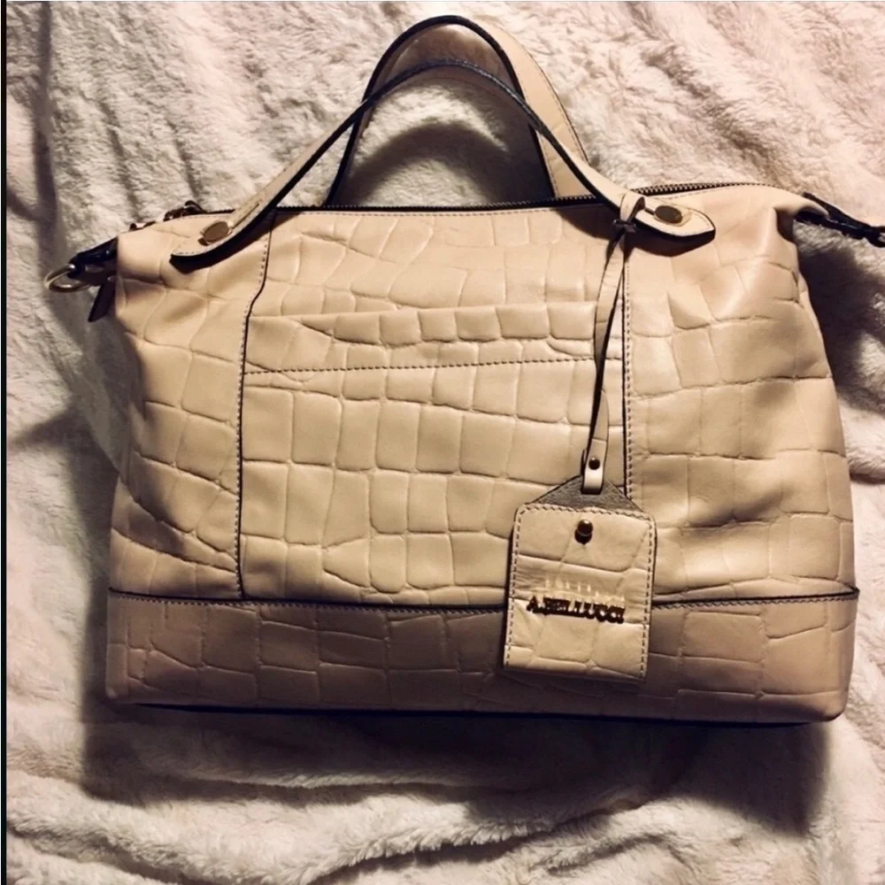 Albert Bellucci Genuine Croc embossed leather